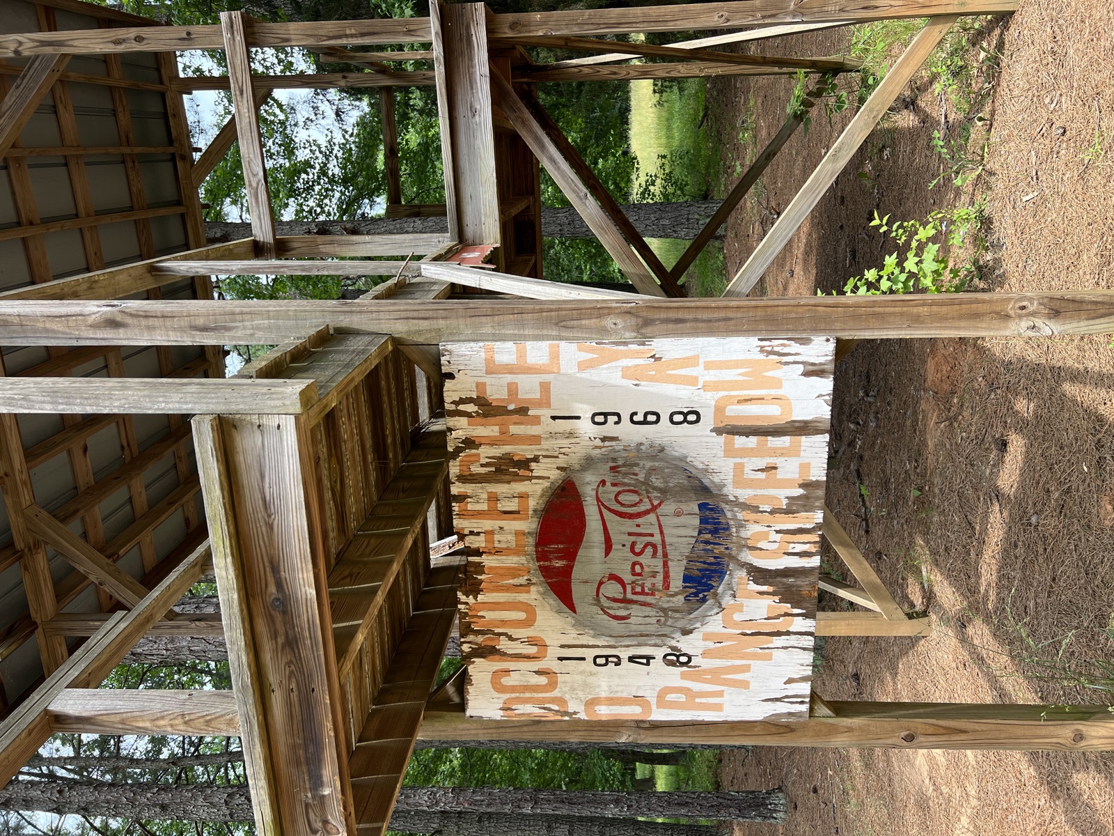 Original track signage at Occoneechee Speed Way